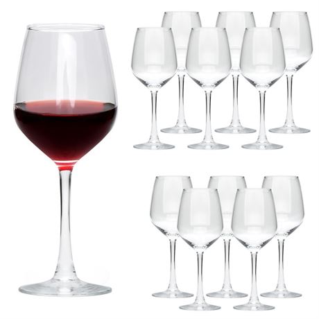 Wine Glasses Set of 12,12oz Red Wine Glasses,for Red or White Wine, High-end