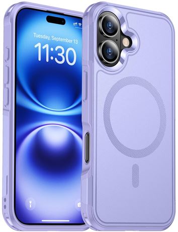 Temdan Designed for iPhone 16 Case Magnetic,[Compatible with Magsafe][Military