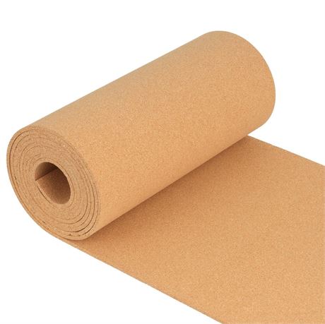 6mm Cork Board Roll 15.7in x 13ft Cork Roll for Bulletin Boards for Office Home