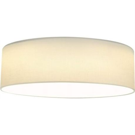 Navaris Flush Mount Ceiling Light - 15.75  Diameter Drum Lamp Shade 22w LED