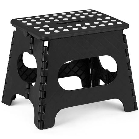 VECELO Folding Step Stool 11 Inch, Non-Slip Surface Portable Foldable 1 Step