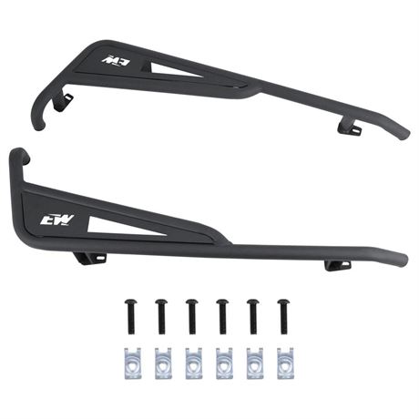 ELITEWILL RZR Rock Sliders Nerf Bars with Bolts Side Step Tree Kickers Fit for