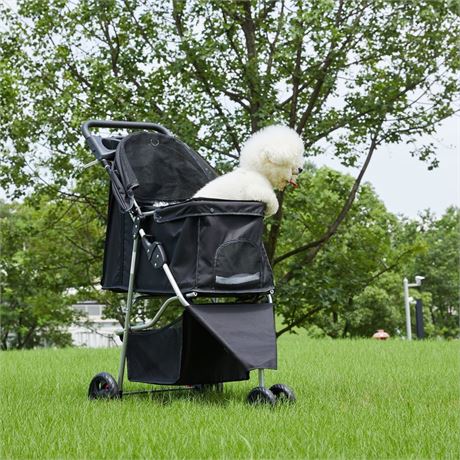 Gianna 3-Wheel Pet Stroller for Dogs, Jogging Stroller with Breathable Mesh