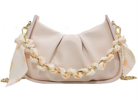 Women's Clutch Purses Shoulder Bag Mini Pleated Purses Dumpling Bag Evening