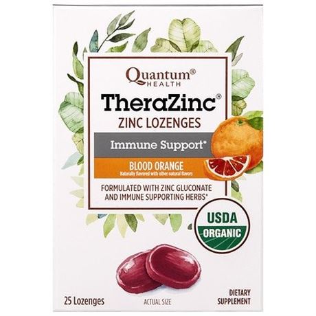 TheraZinc Lozenge, Blood Orange - 25 Ct