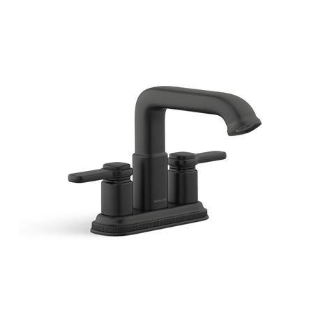 Numista 4 in. Centerset 2-Handle Bathroom Faucet in Matte Black