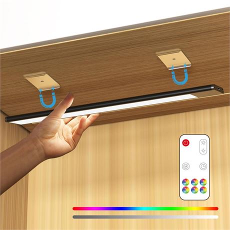 Under Cabinet Lights,LED Closet RGB Light with Color Changing Rechargeable