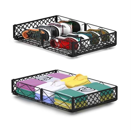 NADAMOO Under Bed Storage with Wheels, 2 Pack Rolling Under Bed Storage