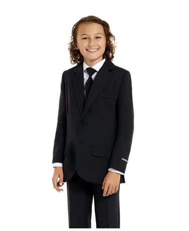 Boys 6-16 OppoSuits 3-Piece Black Suitmeister Suit Set, Boy's
