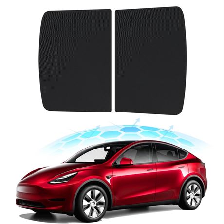 Econour Sun shade Roof for Tesla Model 3 2021-2023, Front & Rear Glass Roof Sun