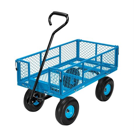 VIVOHOME Heavy Duty 880 Lbs Capacity Mesh Steel Garden Cart Folding Utility