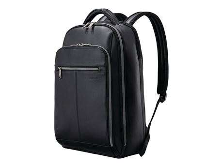 Samsonite Classic Leather Backpack 15.6", Black
