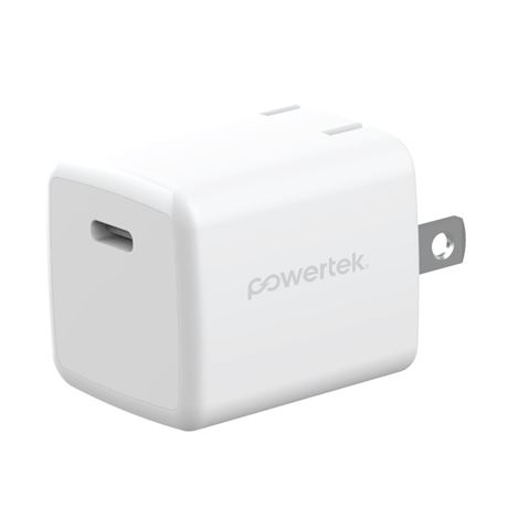 Liquipel Powertek White Type-C Fast Charging Wall Charger 30W PD USB-C for