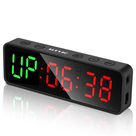 Portable Gym Timer, Fitness Timer Clock with Built-in Powerful Magnet, Large