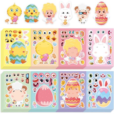 32 Sheets Easter Stickers(2024 Release) Easter Crafts for Kids Easter Pary