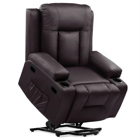 COMHOMA Power Lift Recliner Chair for Elderly and Adults Electric PU Leather