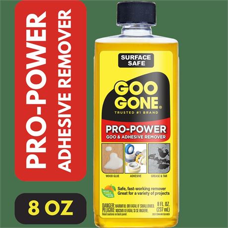 Goo Gone Pro-Power Goo & Adhesive Remover, 8 oz