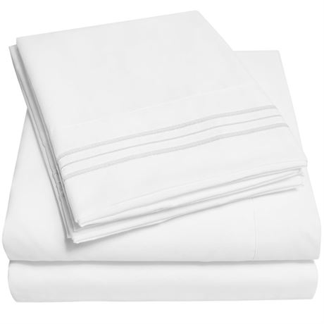 Sweet Home Collection 1800 Series Bed Sheets - Extra Soft Microfiber Deep