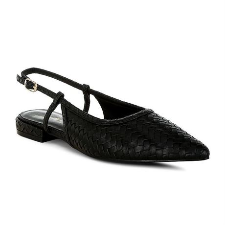 London Rag Kurina Women's Woven Slingback Sandals,