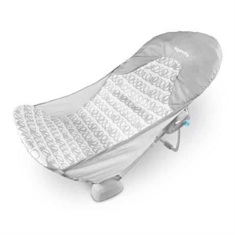 Ingenuity Foldaway 2-Position Baby Bather, Gray, Unisex