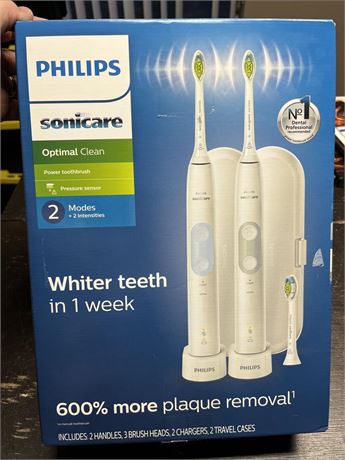 Sonicare Optimal Clean Toothbrush 2Pk