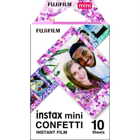 Fujifilm INSTAX MINI Confetti Instant Film / 4 pack