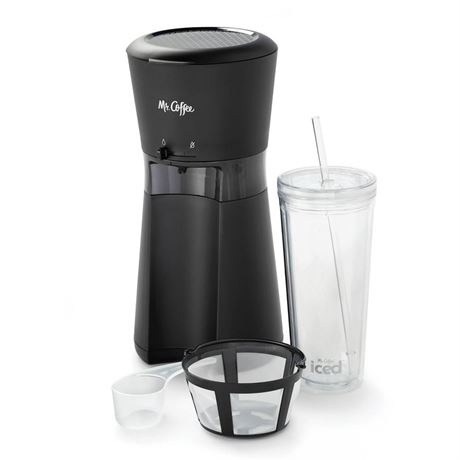 Mr. CoffeeÂ® Icedâ¢ Coffee Maker with Reusable Tumbler and Coffee Filter, Black