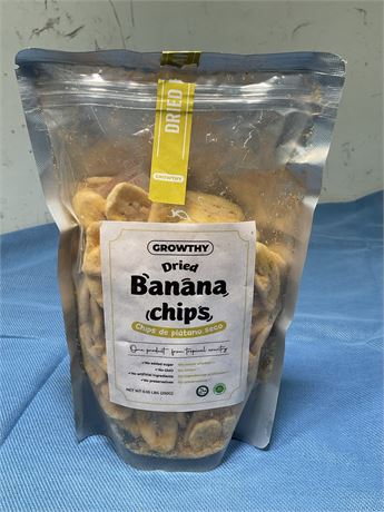 GROWTHY Dried banana chips 0.55lbs(250g)