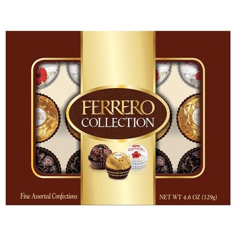 Best by November 23 Ferrero Collection Premium Assorted Hazelnut Milk and Dark