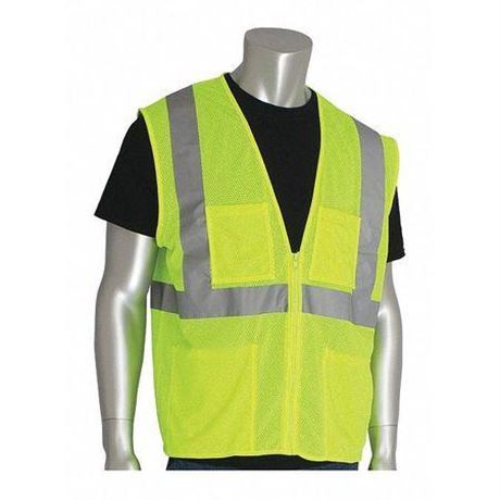 Protective Industrial Products Value Mesh Vest Class 2 Hi-Vis Yellow Four