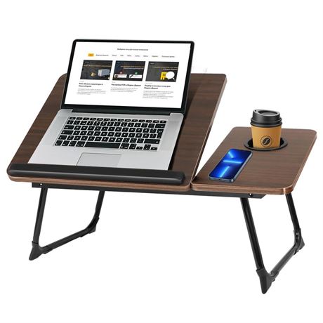 Laptop Desk for Bed, Bed Table for Laptop, Laptop Stand for Desk, Folding