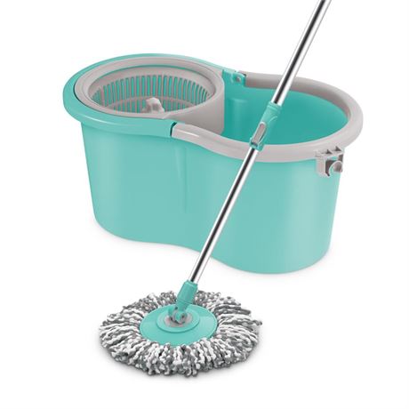 Spotzero By Milton Spin Mop And Bucket With Wringer Set, Extendable Handle 360