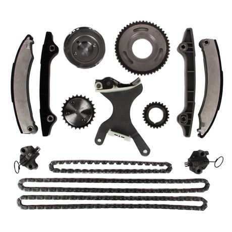 Timing Chain Kit, Includes Replacement Chains, Gears, Guides, and Tensioners -