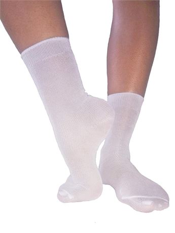 Underworks 3-Bags of 100 Pair. Pack Unisex Disposable Casual Crew Socks - For