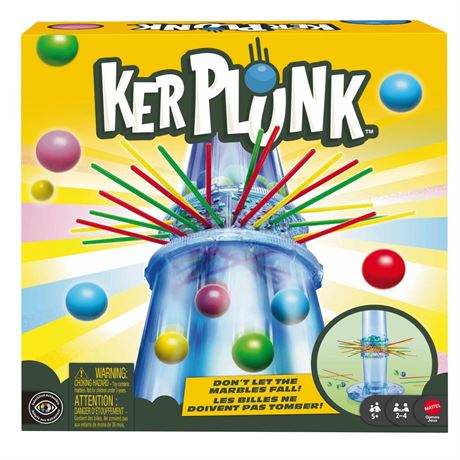 Mattel KerPlunk Kids Game, Family Game for Kids & Adults with Simple Rules for