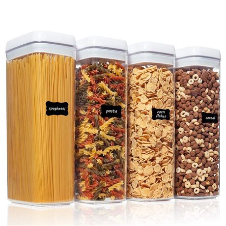 Airtight Food Storage Containers, Vtopmart 4 Pieces Large BPA Free Plastic