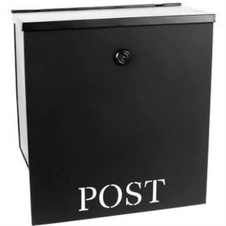 NACH Stanley Classic Post Locking Mailbox  Wall Mount Mailboxes for Outside