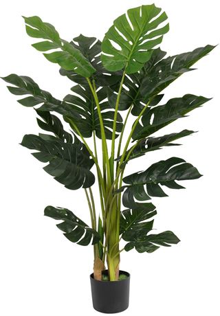 VIAGDO Artificial [Monstera] Deliciosa [Plant] 4ft Tall 15 Decorative Split