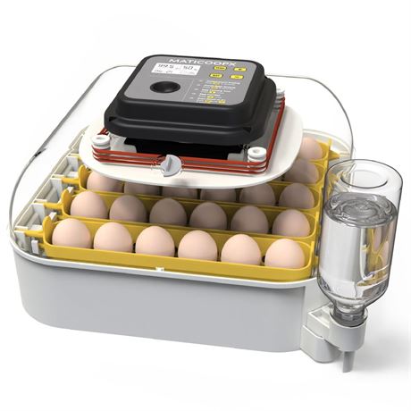 MATICOOPX 20 Egg Incubator with Humidity Display, Egg Candler, Automatic Egg