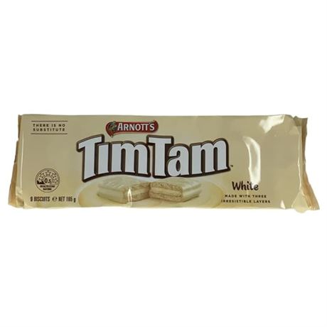 Arnott's Tim Tam White Biscuits 165g White 5.82 Ounce (Pack of 1)