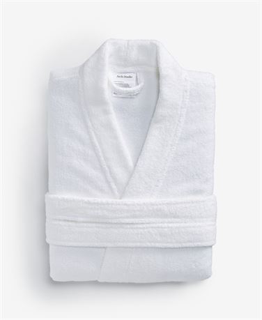 Arch Studio Terry Bath Robe, Exclusively at Macy's - White