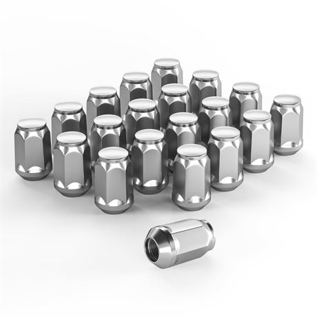 YIZBAP 20PCS M14x1.5 Lug Nuts, Chrome Closed End 14x1.5 Lug Nuts 1.38 inch