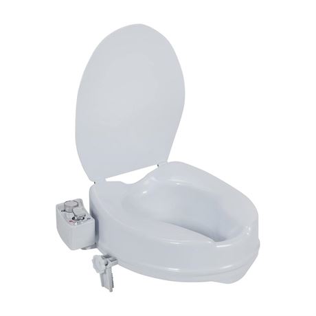 Drive Medical PreserveTech Raised Toilet Seat with Bidet (Adjustable