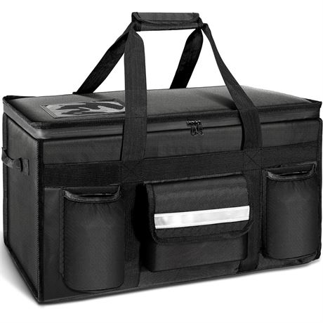 MyLifeUNIT Insulated Cooler Bag for Food & Pizza Delivery Bag Suitable for Car,