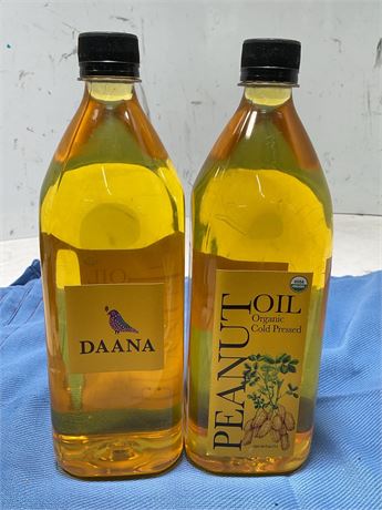 Daana Peanut Oil: CERTIFIED USDA ORGANIC, EXTRA VIRGIN, COLD PRESSED (34 Fl oz)