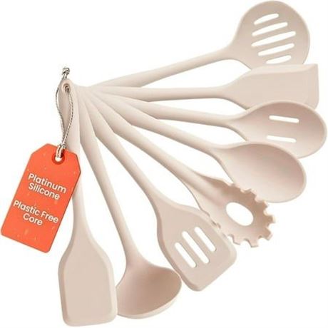 Non-Toxic 8-Piece Platinum Silicone Kitchen Utensil Set – BPA-Free  Stainless