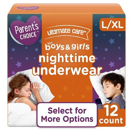 Parent S Choice Unisex Nighttime Bedwetting Underwear  Large-Extra Large  12