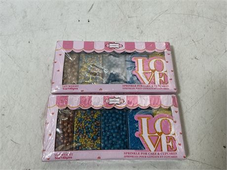 Confect Sprinkles for Cakes & Cupcakes Decoration Assorted pack of 5 Yatch