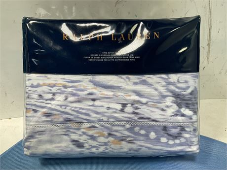 Ralph Lauren Home King Duvet Cover Lorelai Periwinkle