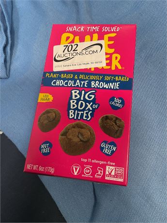 Rule Breaker Chocolate Brownie Big Box of Bites 6oz Less Sugar